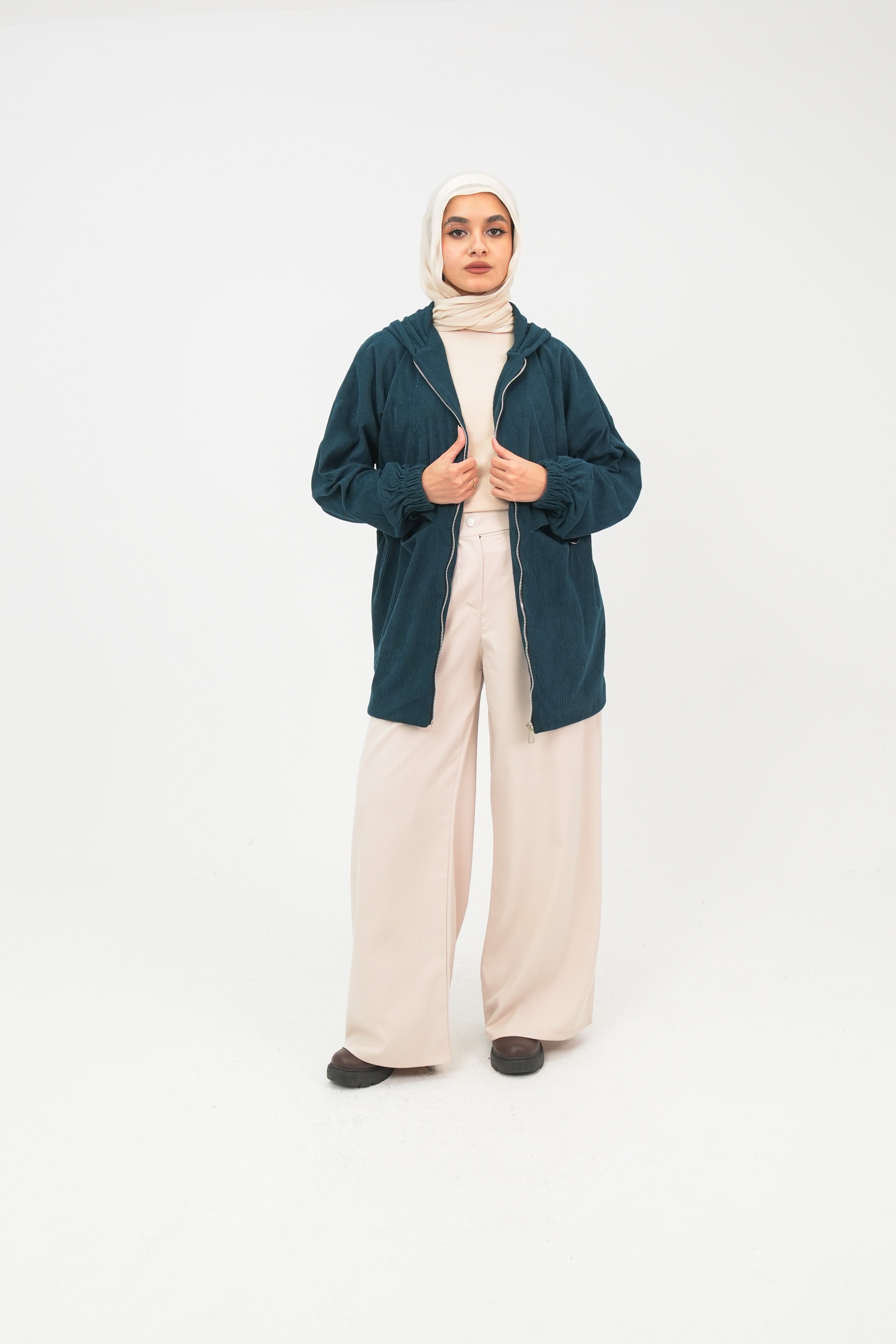 Corduroy long Jacket