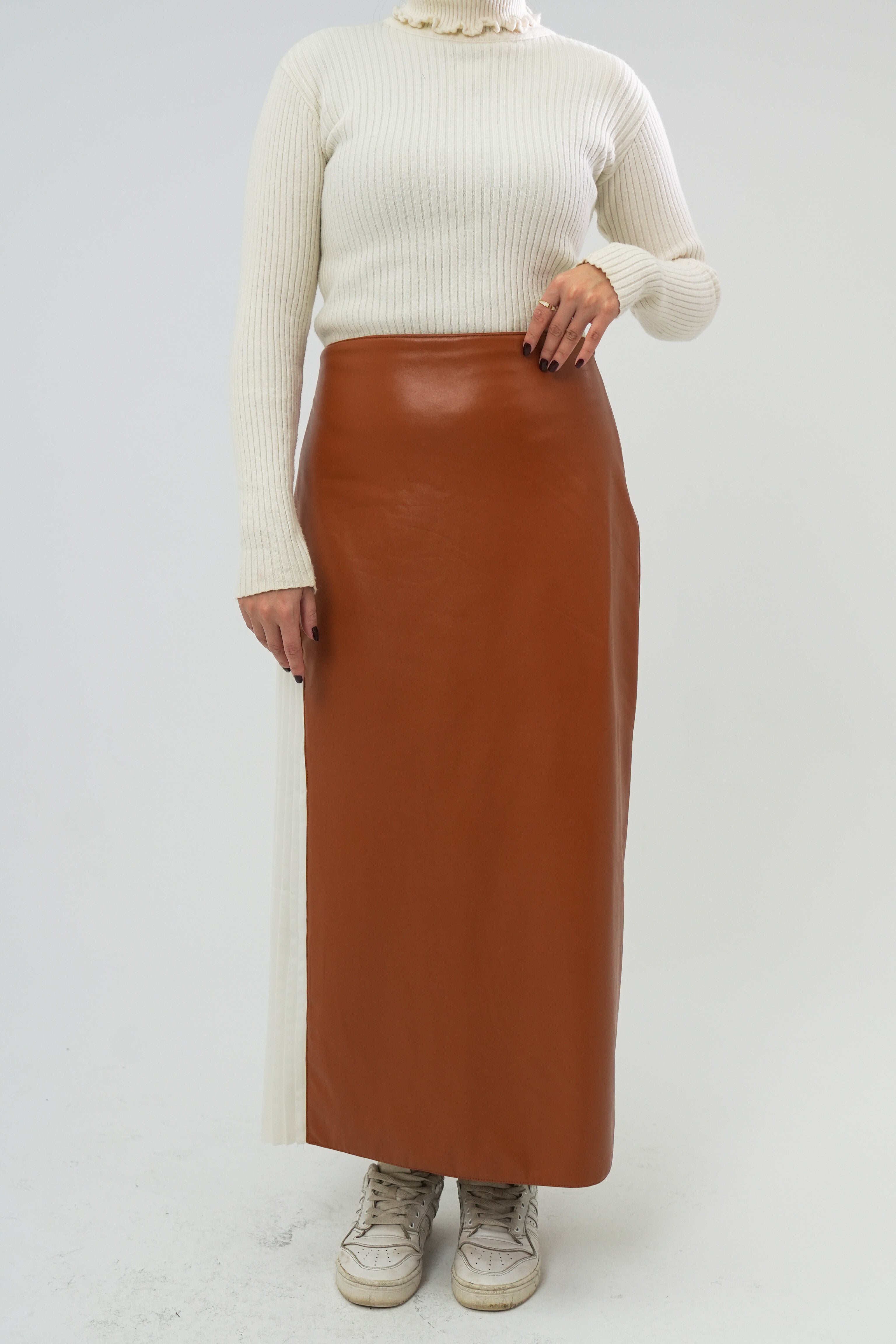 Leather & Rosaline Skirt