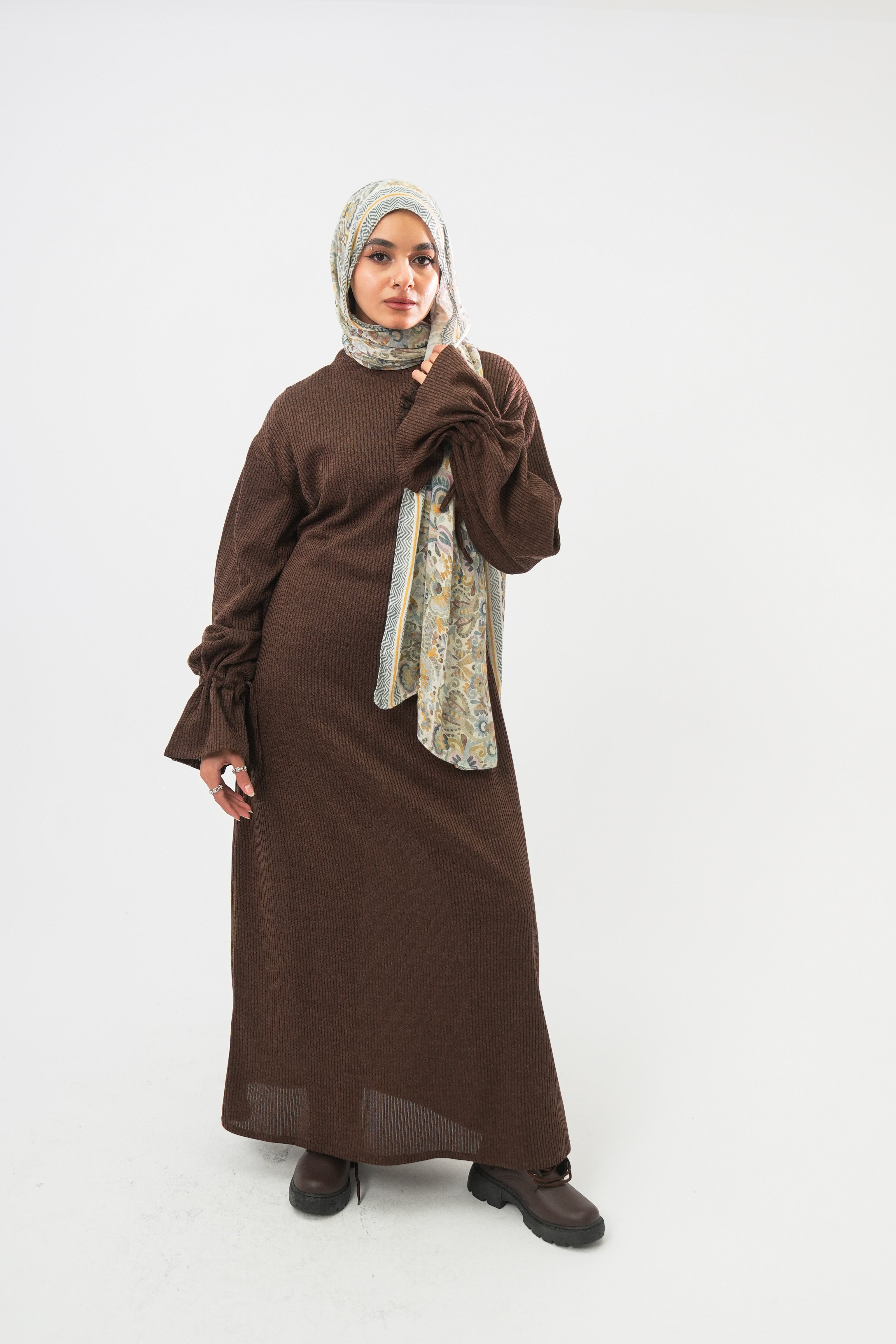 Rib Knit Maxi Dress